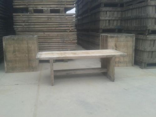 Tuinbank tuintafeltje bijzettafel bank salontafel 