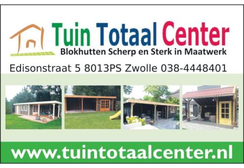 Tuinhuis op maat gemaakt. Dinsdag voor 12 uur een offerte.