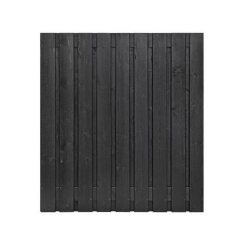 Tuinscherm zwart 19 planken 180x180cm voor 115,- per stuk