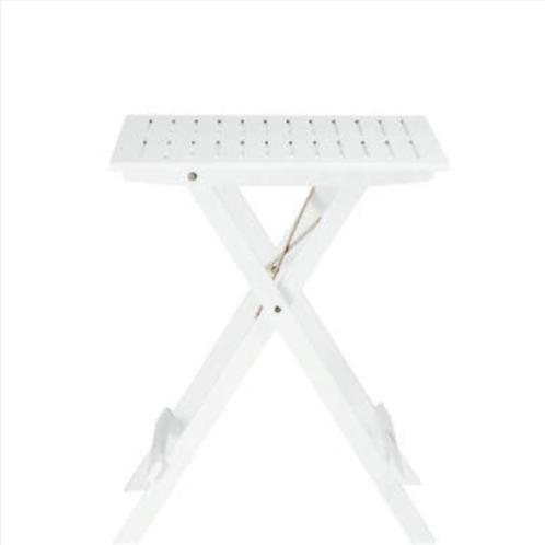 tuintafeltje inklapbaar kleur wit 60x60cm B15533 123504 