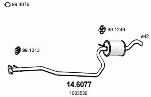 Tussendemper voor een Mazda 121 uit voorraad leverbaar.