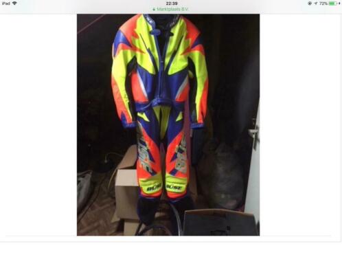 Twee delig motorpak Maat 40