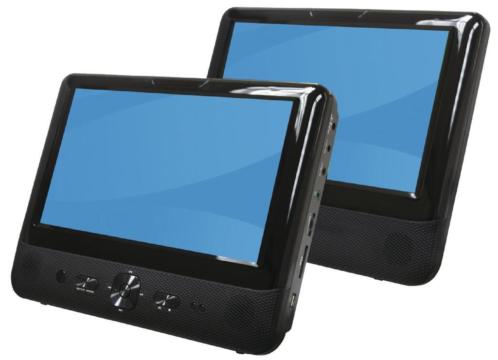 Twinset auto-DVD speler met 2 x 9034 LCD scherm voor aan ho...