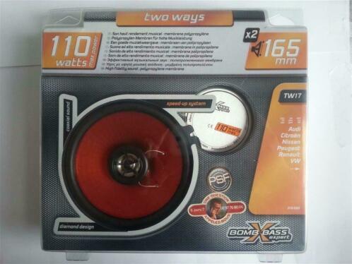 Two Ways Autospeakers 110 Watts (NIEUW)