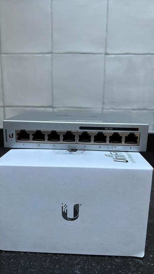 Ubiquiti 8 poorten Switch met 60 watt Poe (4 poorten Poe)