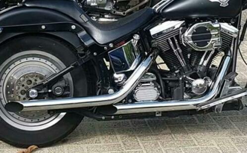 Uitlaat dragpipes Softail