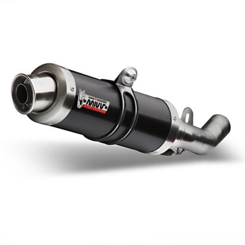 Uitlaat Mivv GP 2 Ducati Monster 696 08-14 Inox Zwart