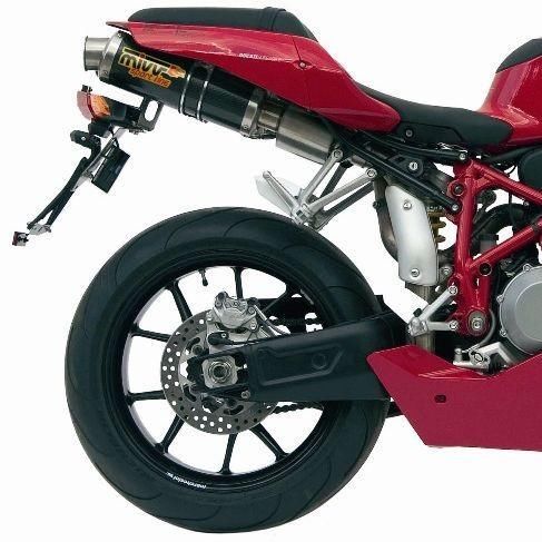 Uitlaat Mivv Oval 2 Ducati 749 999 03-07 Carbon (Underseat)