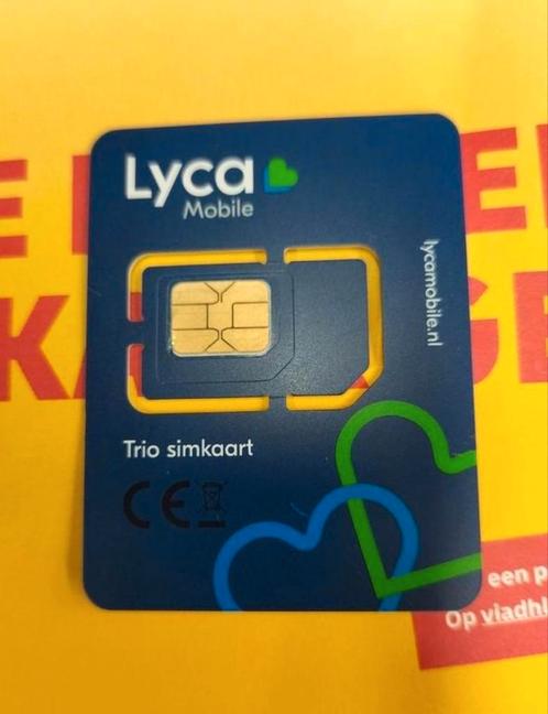 Uitstekend top nummer Lyca Prepaid sim vaste prijs 50 euro