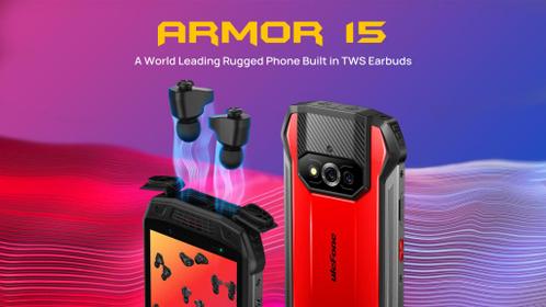  ULEFONE  Armor 15 met ingebouwde earbuds 