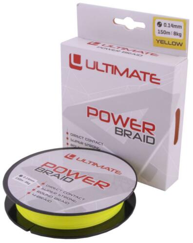 Ultimate Power Braid 0.16mm 10kg 150m Yellow