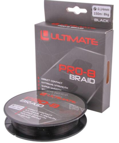 Ultimate Pro-8 Braid 0.10mm 6kg 150m Black
