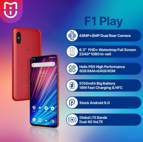 UMIDIGI F1 PLAY   242,95 all in  HOWSEA