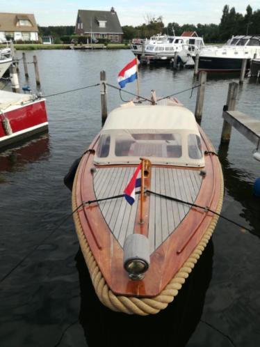 Uniek mooie De Vries Lentsch vlet, 1950 , Renault marine.