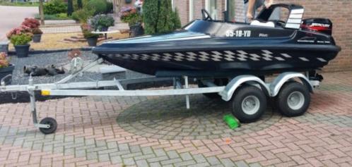 Uniek Speedbootje uit 2007 met 15PK Elec,Start en Trailer