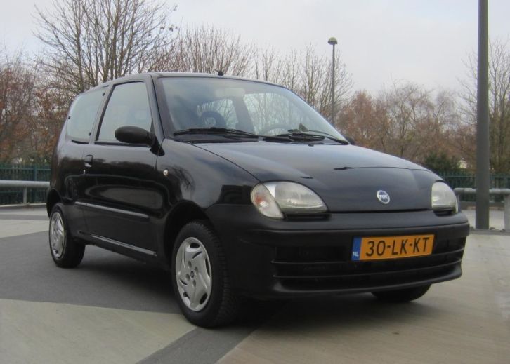 UNIEK44900 KM (NAP) 1e eig. Fiat Seicento 1.1 2003 Zwart