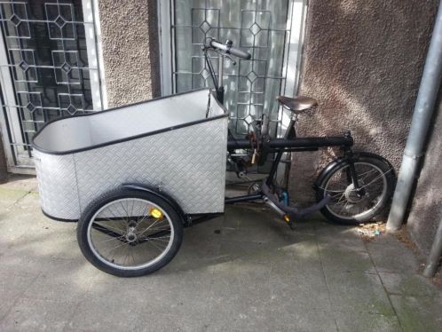 Unieke Bakfiets Sorte Jernherst Deense 