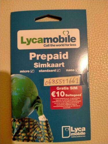 Unieke Mooie Prepaid Simkaart Nummers Lyca Mobile