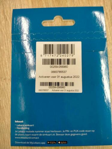 Unieke Nummer Lebara Mobile 06-837-85-537