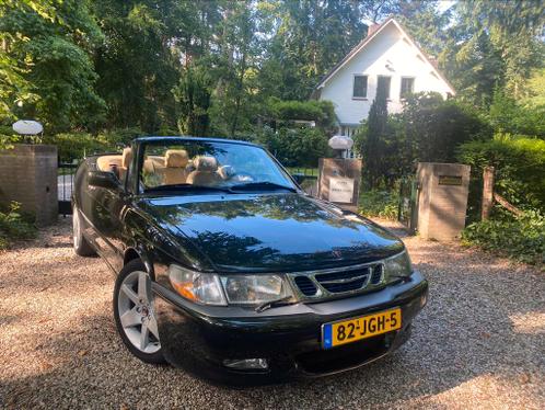 Unieke Saab 9-3 Aero Cabrio uit 2003 Graphite Green