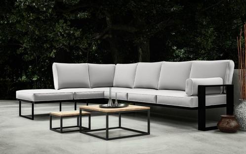 Unieke Stalen tuinset loungeset hoekbank loungebank Novara