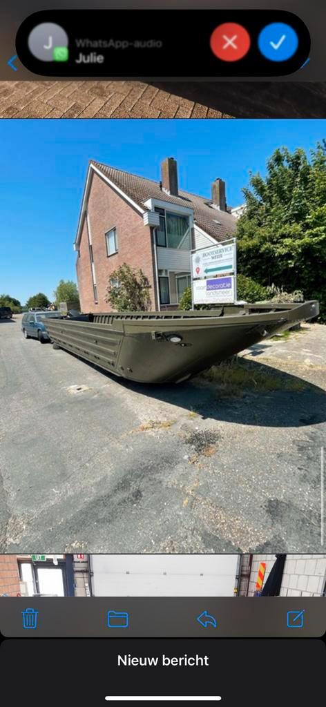 USA originele leger boot ponton Nieuwstraat 9m