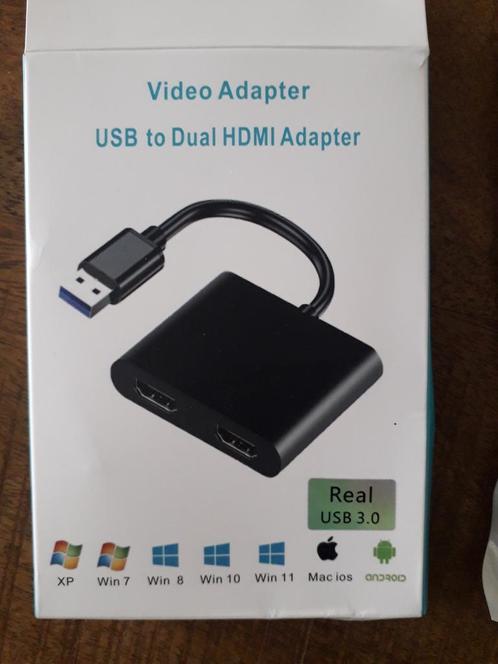 USB 3.0 naar dual HDMI adapter