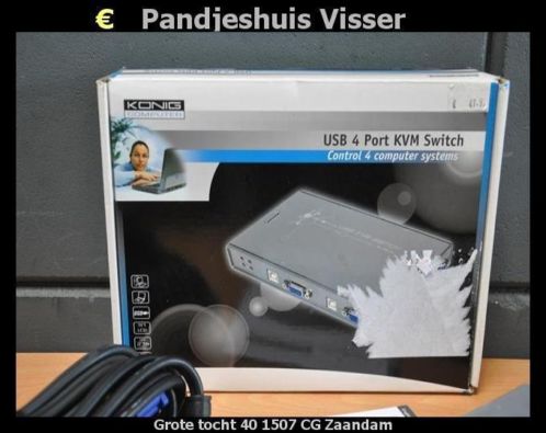 Usb 4 poort switch Konig