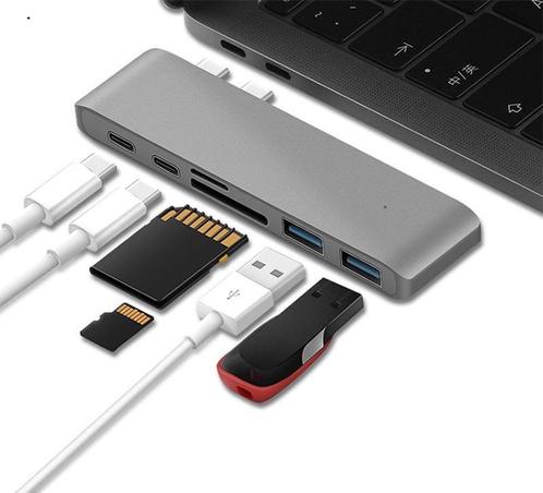 USB-C USB C adapter hub macbok pro air 2.0 3.0 MicroSD 6 po