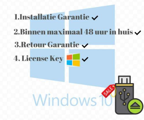 USB Installatie Windows 10 HomePro 3264 (Lifetime Key)