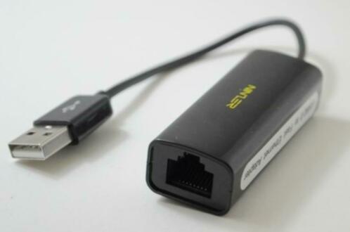 USB naar Internet  Ethernet LAN Netwerk adapter - Zwart