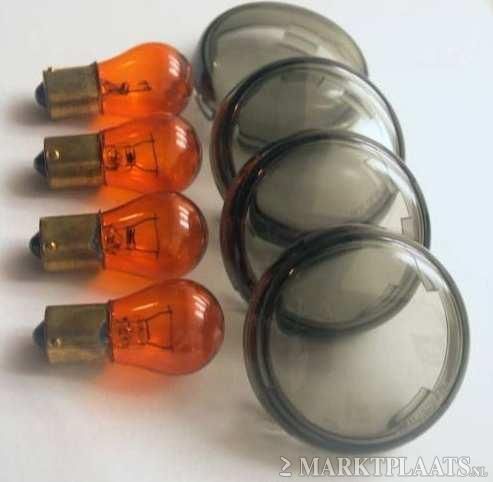 V-Rod Bullet Turnsignal Lens Kit, SMOKE.New. 