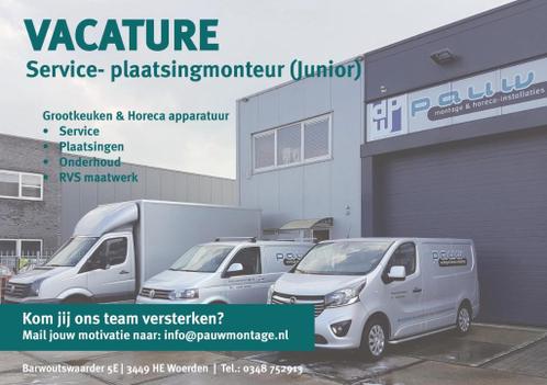 Vacature Service- plaatsingmonteur (junior)