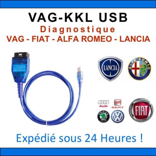 VAG KKL USB - Interface Diagnostic VAG FIAT ALFA LANCIA