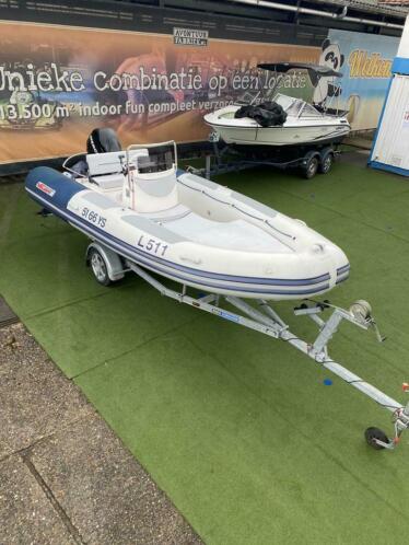 Valiant Comfort 500 Rib met 60 Pk en pega trailer