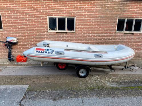 Valiant D-340 rib incl 6pk 4 takt mariner en trailertje.
