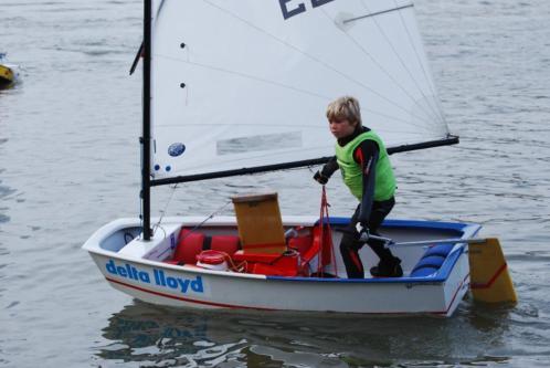Van Wettum wedstrijd optimist, geheel compleet met meetbrief
