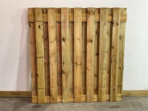 Veiling - 15x Grenen - 17-planks - houten tuinscherm gempr