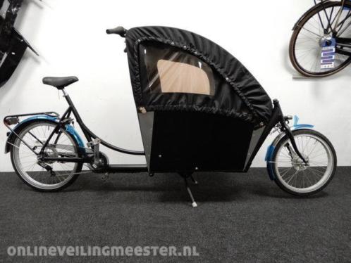Veiling Bakfiets met cabrio regentent Christiania