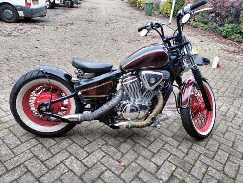 Verbouwde Honda Shadow VT 600, met verwijderbaar zitje