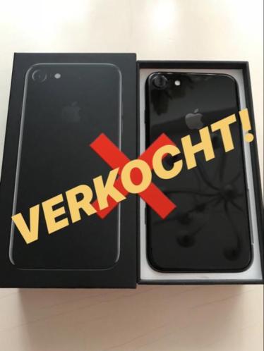 VERKOCHT - iPhone 7 Jet Black - 128GB