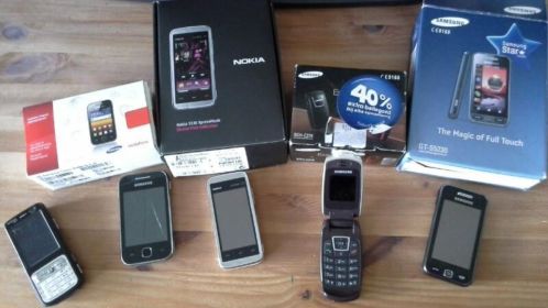 Verschillende mobiele telefoons. SamsungNokia