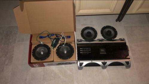 Versterker, speakers, composet.
