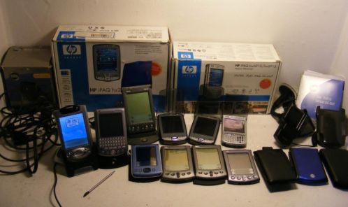 verzameling 10 x PDA HP Ipaq, Palm Vx, Compaq , Tungsten etc