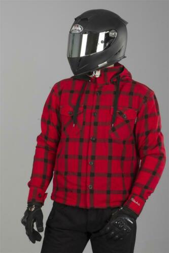 Vest Richa Lumber Rood-Zwart (Motorjassen, Motorkleding)