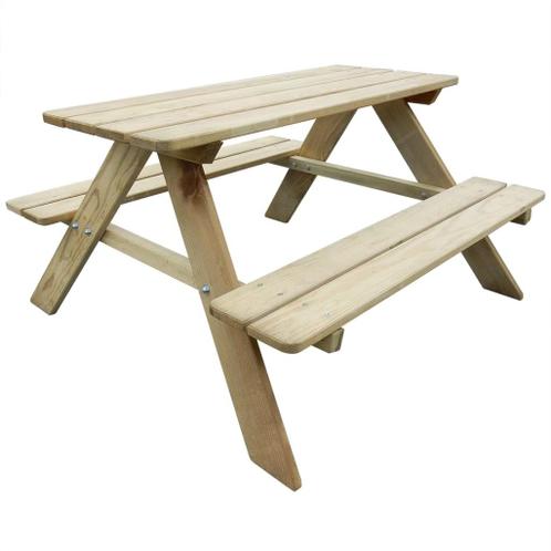 vidaXL Picknicktafel voor kinderen 89x89,6x50,8 cm