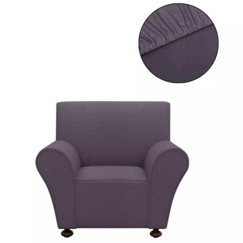 vidaXL Stretch meubelhoes voor fauteuil antraciet polyester