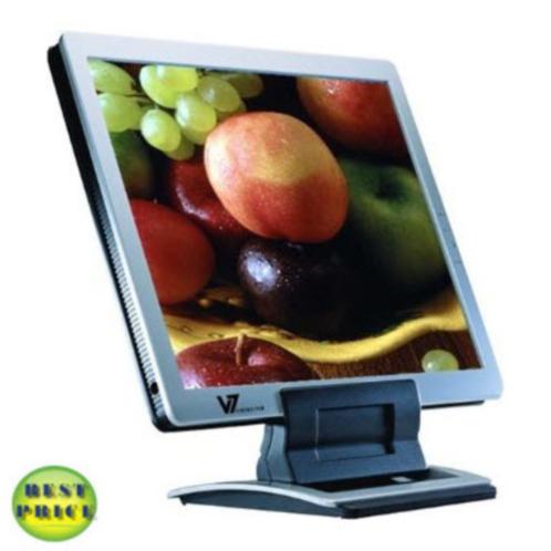 Videoseven L17FM 17inch LCD Monitor Silver met speakers