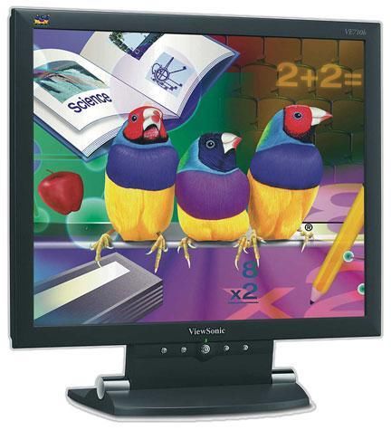 Viewsonic 17 inch monitor lcd zwart beeldscherm VE710B
