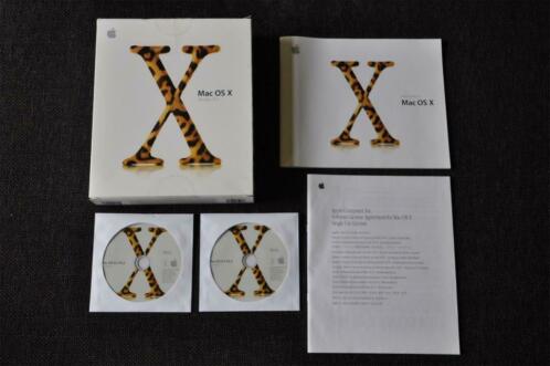 Vintage Apple Mac OS X 10.2 Jaguar Retail NL Incl Doos
